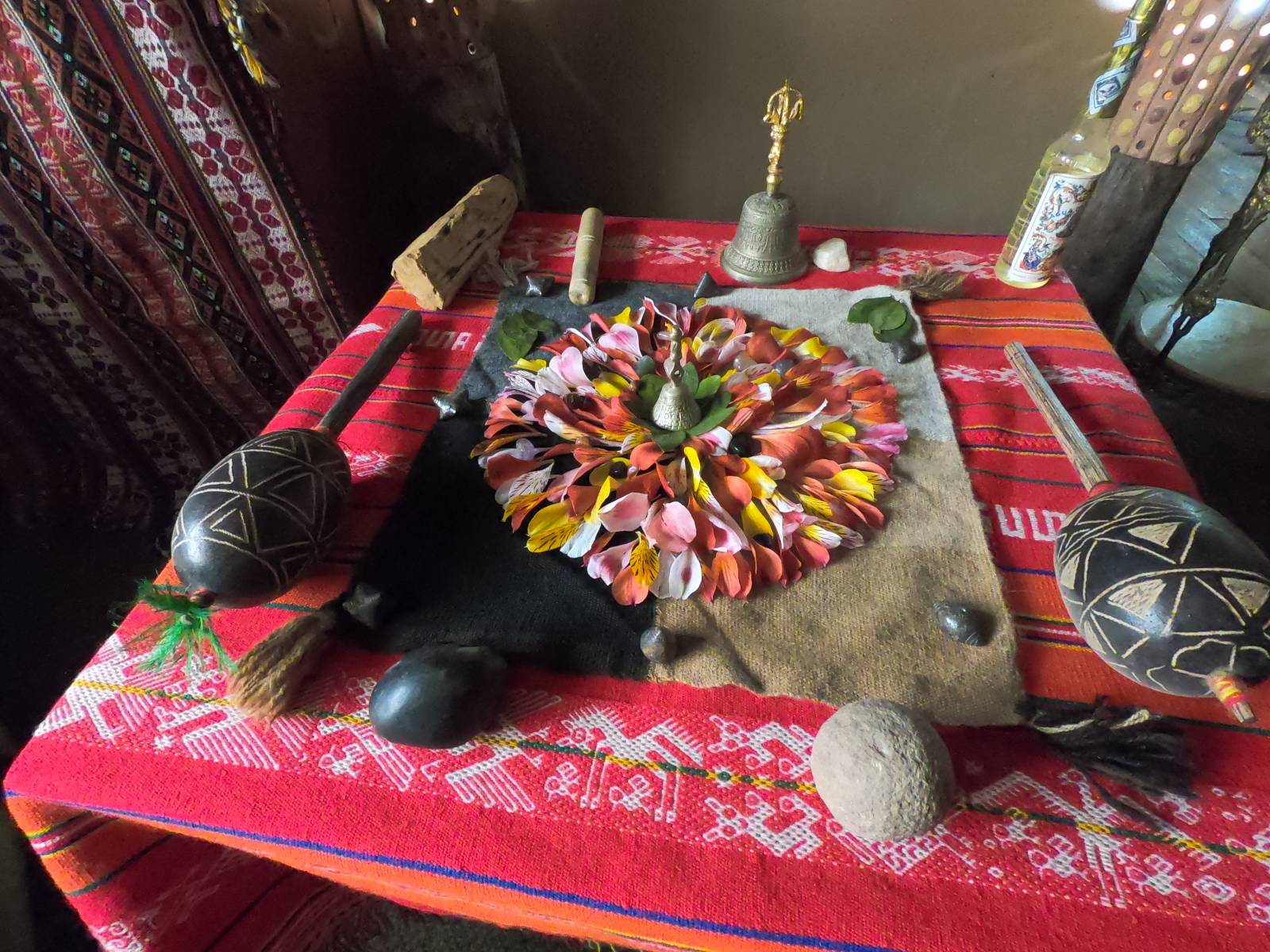 Offering to the Pachamama and the Apus