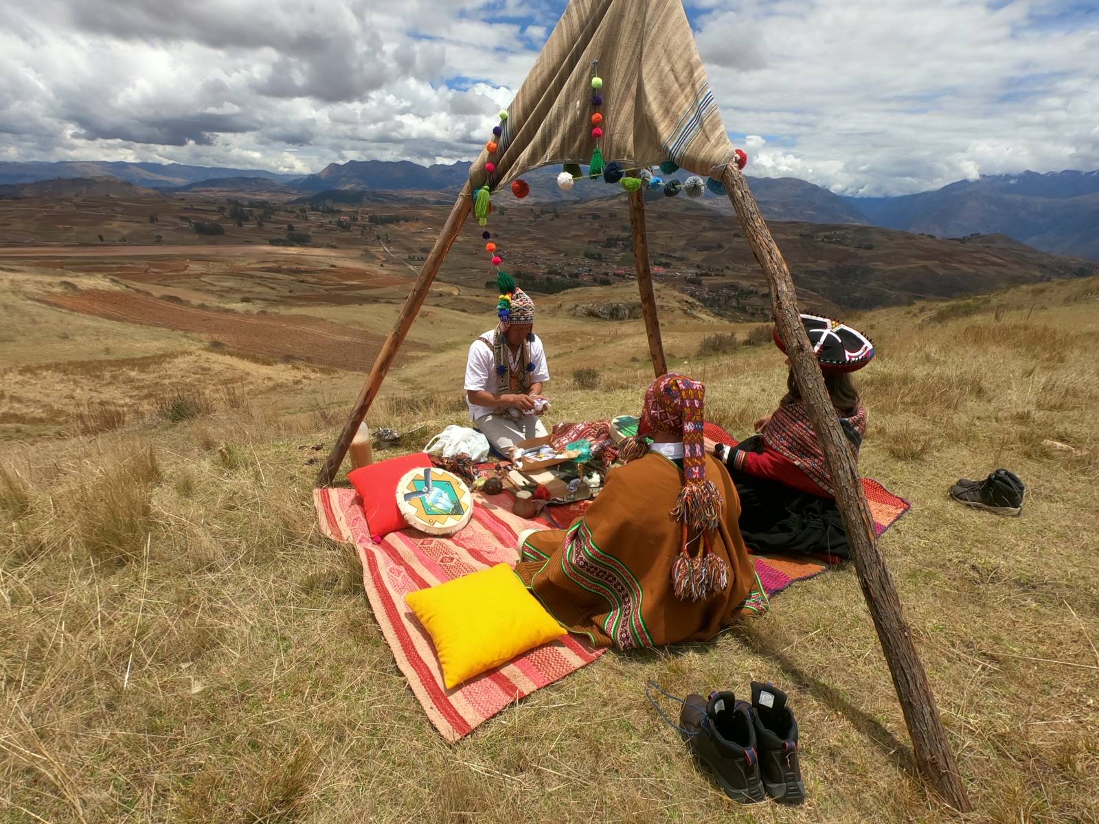 Offering to the Pachamama and the Apus